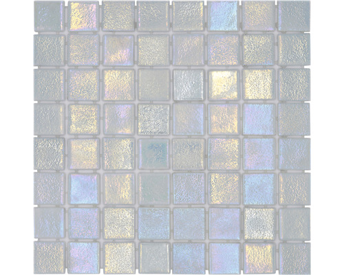 Glasmozaïek VP55384PUR Quadrat ECO Shell MYSTIC 38 PUR 31,6x31,6cm Mozaïektegel van glas