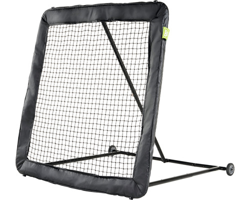 Voetbal doelwand met net en wielen