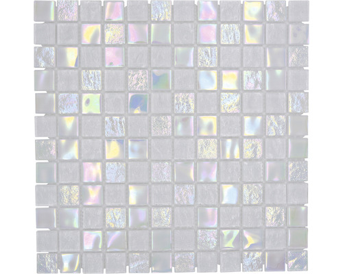 Glasmozaïek CM S100 Quadrat Crystal mix Shell MYSTIC 25, 30,4x30,4cm