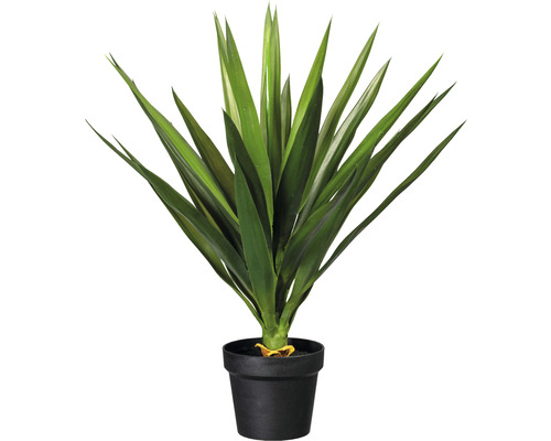 Kunstplant Yucca groen in pot H 70 cm