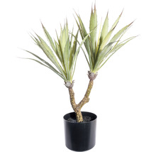 Kunstplant agave in zwarte pot