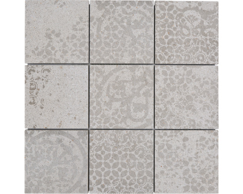 Mozaïek CSB 95BB5 Quadrat BLOX 95 beige 29x29cm Negen vierkante tegels met patroon