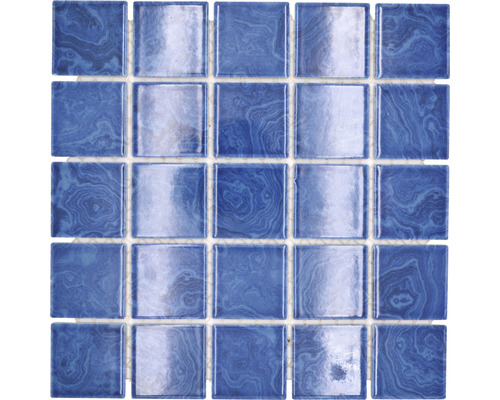 Keramisch mozaïek SD 621N Quadrat uni Beach Blue glanzend 30,4x30,4cm