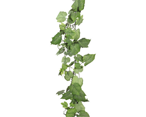 Kunstplant Guirlande van wijnbladeren groen H 165 cm