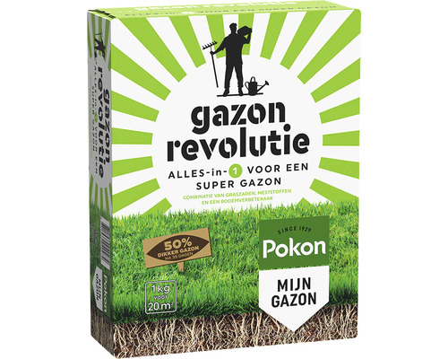 Pokon Gazon Revolutie, alles-in-1 supergazon voor 20 vierkante meter