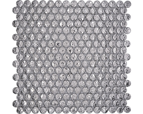 Keramisch mozaïek Dots SB97 Dots uni silber 31,5x31cm
