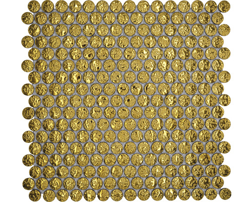 Keramisch mozaïek Dots GO86 Dots uni gold 31,5x31cm