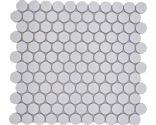 Keramisch mozaïek Dots 11G Dots uni wit mat 31,2x33cm