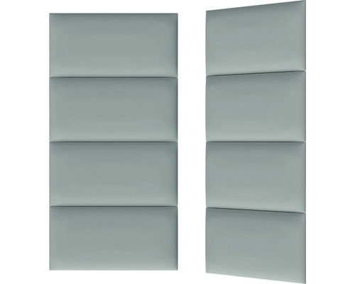 Twee geluidsabsorberende wandpanelen met vier rechthoekige vlakken