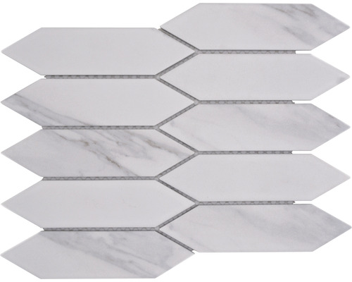 Keramisch mozaïek CIM LHX CR Hexagon lang PICKET Carrara 27,55x31,3cm