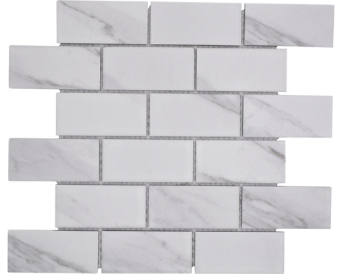 Keramisch mozaïek CIM BR CR Brick Carrara 29,55x29,1cm
