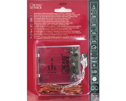 LED decoratie op batterijen met timerfunctie