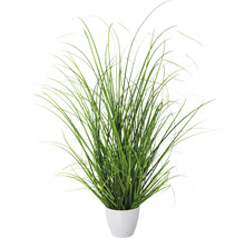 Kunstgras in een witte pot