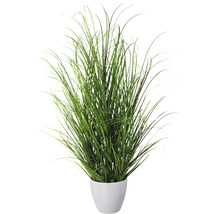 Kunstgras in witte pot als kamerdecoratie