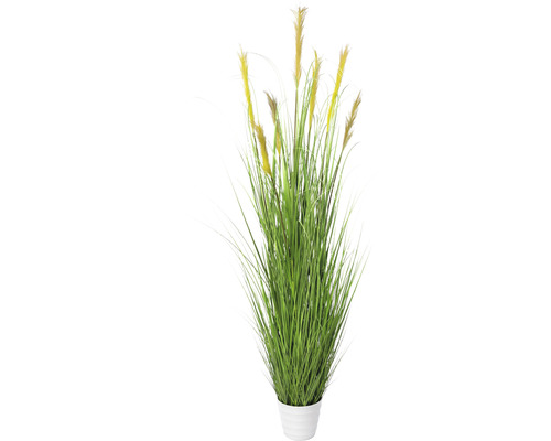 Kunstplant Siergras groen in pot H 180 cm