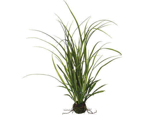 Kunstplant Siergras met kluit groen H 53 cm