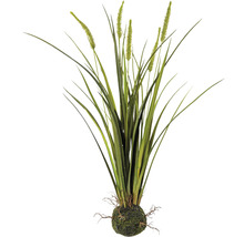 Kunstmatige grasbundel met decoratieve mosbal