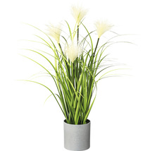 Kunstplant met bloeiwijzen in pot