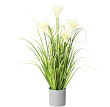 Kunstplant Cypergras groen in pot H 66 cm