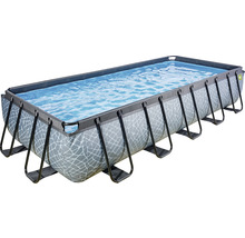 Rechthoekig frame zwembad met water