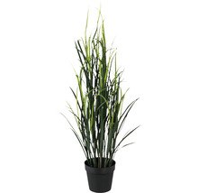 Kunstplant Kunstgras groen in pot H 120 cm