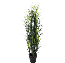 Kunstplant Kunstgras groen in pot H 150 cm