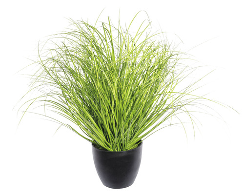 Kunstplant Siergras groen in pot H 50 cm