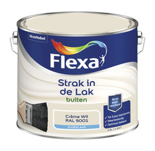 FLEXA Strak in de lak buitenlak zijdeglans RAL 9001 2,5 l