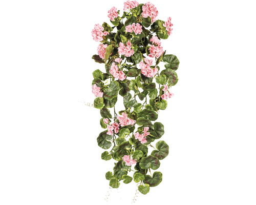 Kunstplant Guirlande geranium roze H 80 cm