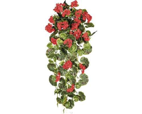 Kunstplant Guirlande geranium rood H 80 cm