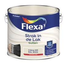 FLEXA Strak in de lak buitenlak hoogglans RAL 9001 2,5 l