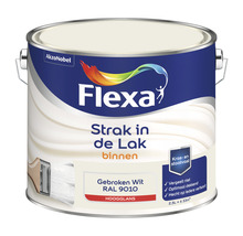 FLEXA Strak in de lak binnenlak hoogglans RAL 9010 2,5 l