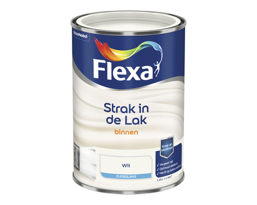 FLEXA Strak in de lak binnenlak zijdeglans wit 1,25 l