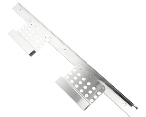 Aluminium dakgootbeugel met gatenpatroon