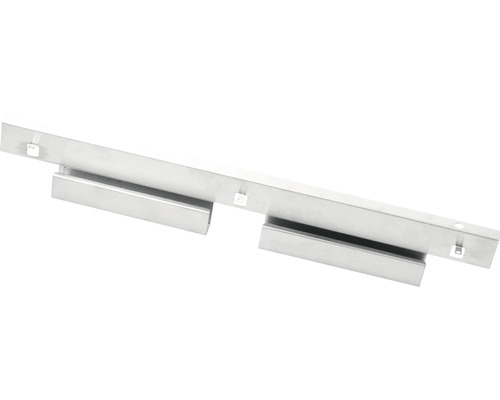 Roestvrijstalen opvangplaat met houders voor barbecue