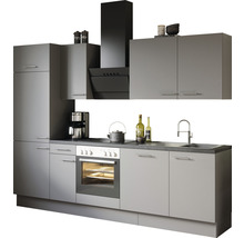 Complete keuken met hangkasten, afzuigkap, gootsteen, fornuis en oven