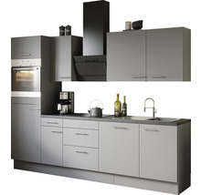 OPTIFIT Keukenblok zonder apparatuur Mats825 basaltgrijs mat 270x60 cm