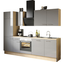 Complete keuken met kasten, spoelbak, fornuis en afzuigkap