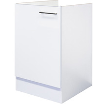 Witte keukenkast met handgreep