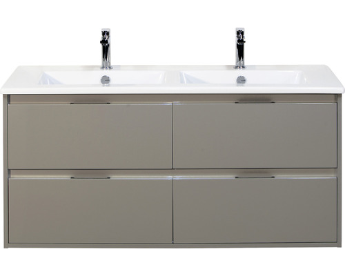 SANOX Badkamermeubelset Porto met dubbele keramische wastafel 121 cm cubanit grey SANOX Badkamermeubelset Porto met dubbele keramische wastafel 121 cm cubanit grey