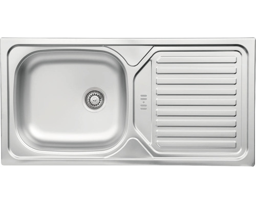 Roestvrijstalen spoelbak met afdruiprek