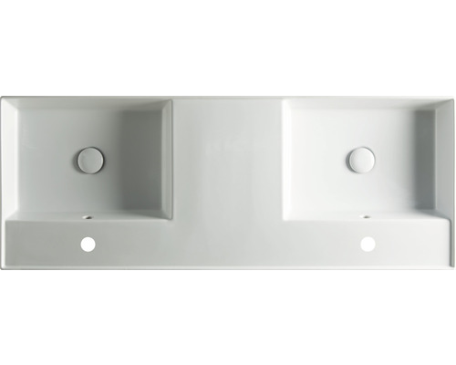 Opzetwastafel met twee waskommen voor de badkamer