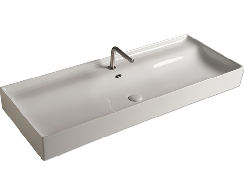 Rechthoekige waskom met kraan