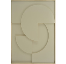 Decoratieve wanddecoratie met geometrische vormen in lijst
