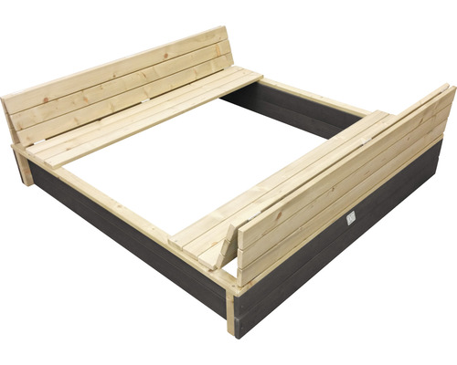 EXIT Aksent zandbak met bankjes 132x136x20 cm EXIT Aksent zandbak met bankjes 132x136x20 cm