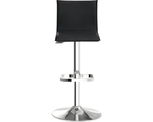 Barkruk met voetsteun en kunstlederen zitting