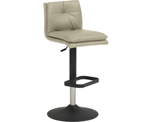 In hoogte verstelbare barkruk met voetensteun