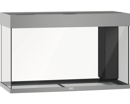 Leeg aquarium met geïntegreerd filtersysteem