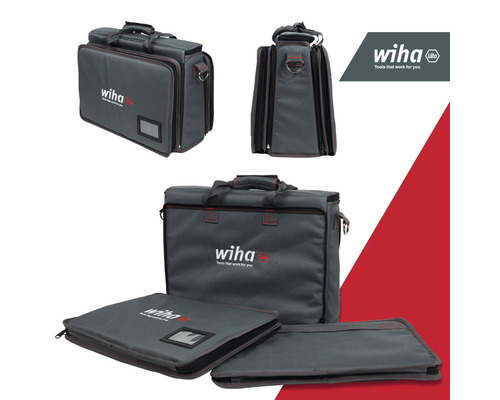 Wiha gereedschapstas met meerdere vakken en handvatten