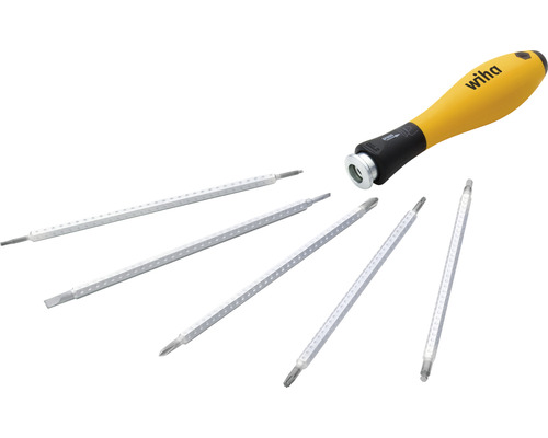 Wiha schroevendraaier met verschillende bits